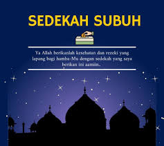 pahala sedekah subuh jarak jauh