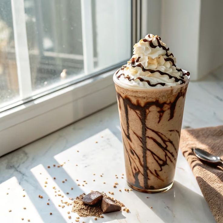 kopi frappe hasil mesin